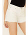 Shyanne Women's White Crochet Lace Short Shorts, White, hi-res
