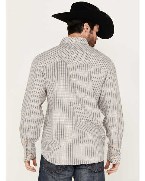 Image #4 - Resistol Men's Graves Checkered Print Long Sleeve Button-Down Western Shirt, Sand, hi-res