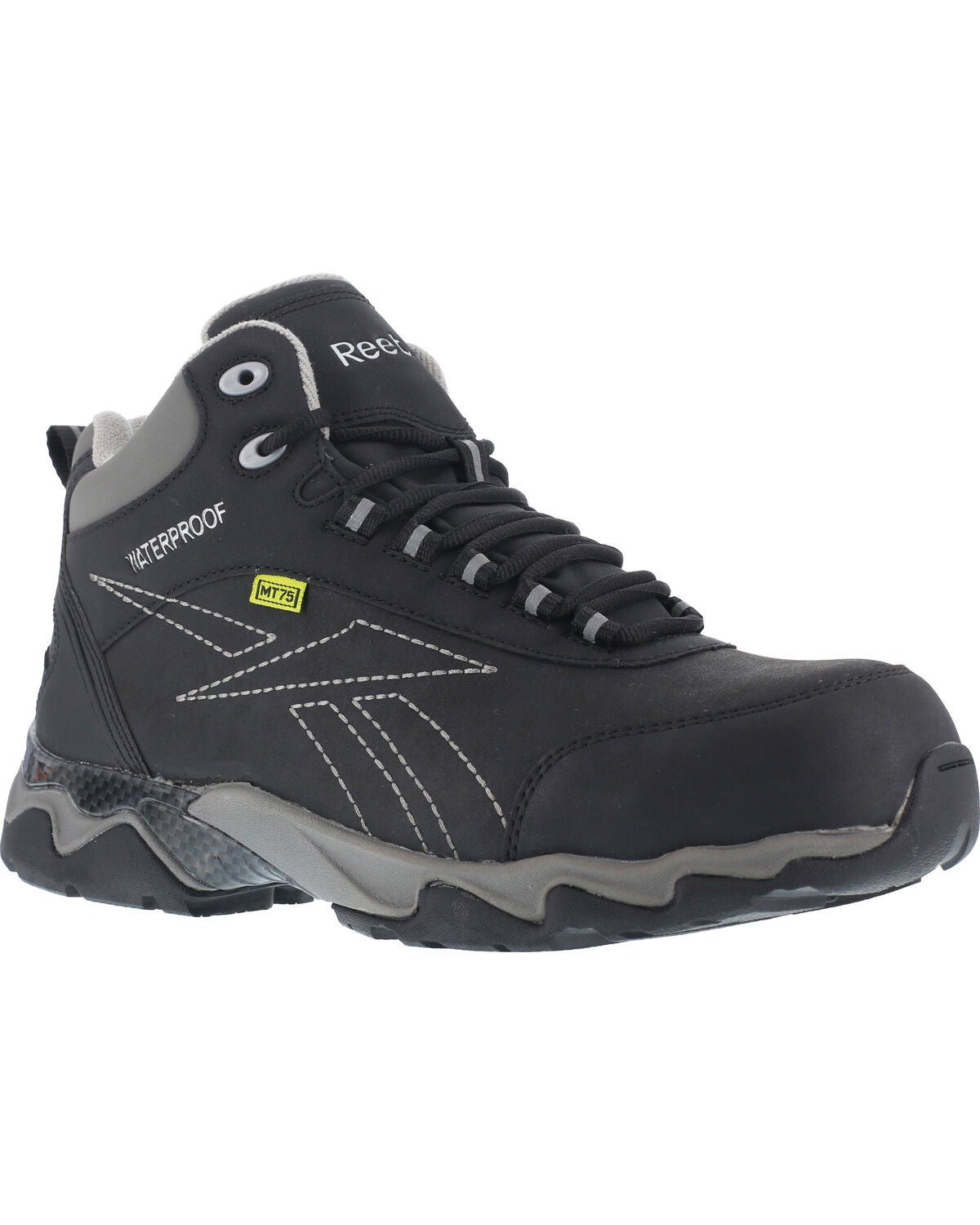 Reebok Women's Beamer Waterproof Athletic Met Guard Hiker Boots - Composite Toe, Black, hi-res