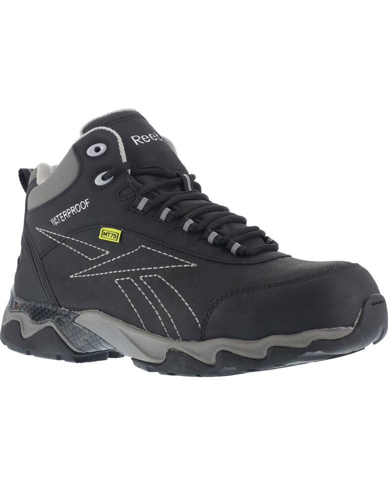 Reebok Women's Beamer Waterproof Athletic Met Guard Hiker Boots - Composite Toe , Black, hi-res