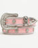 Image #1 - Shyanne Girls' Lucy Embossed Embellished Bling Belt, Pink, hi-res