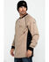 Cinch Men's FR Henley Long Sleeve Work T-Shirt , Beige/khaki, hi-res