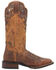 Image #2 - Dan Post Women's Tan Dozi Premium Leather Western Performance Boots - Broad Square Toe , Tan, hi-res