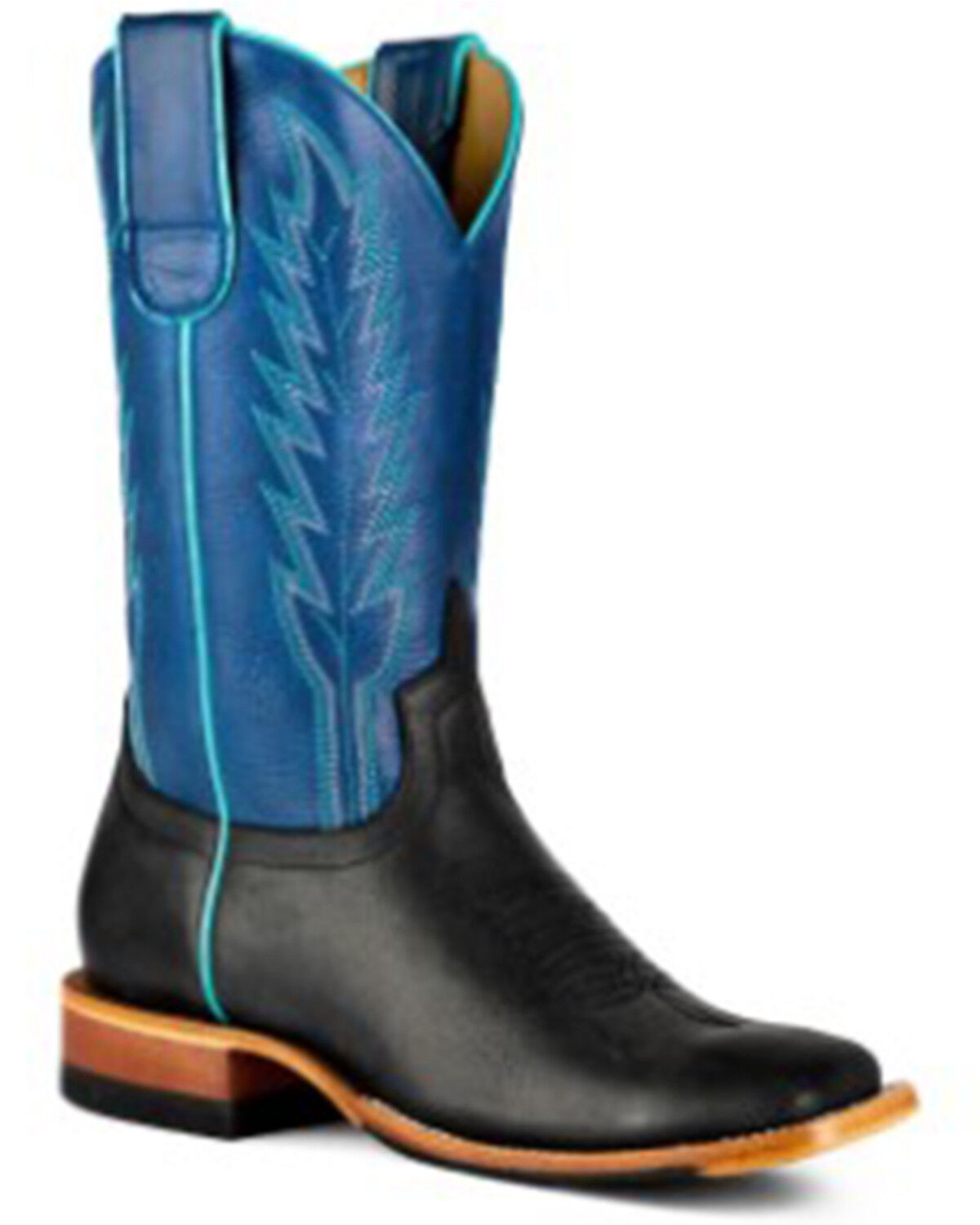 Image #1 - Macie Bean Women's Wanda Western Performance Boots - Broad Square Toe, Black, hi-res