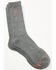 Image #1 - Hawx Men's Crew Wool Socks - 2 Pack, Dark Grey, hi-res
