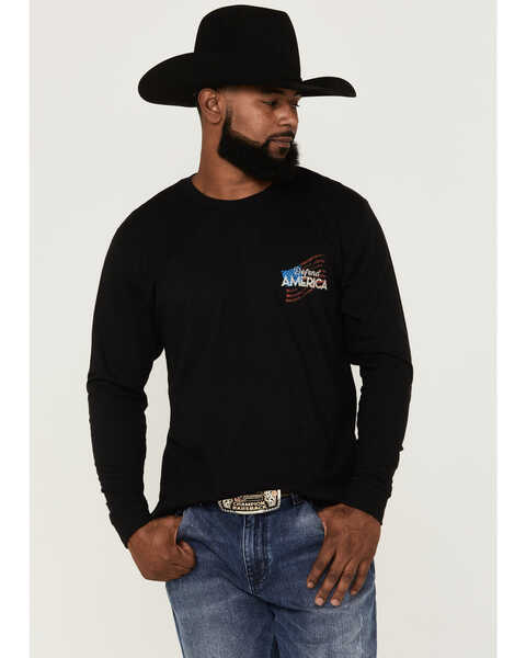 Cody James Men's Defend America Graphic T-Shirt , Black, hi-res