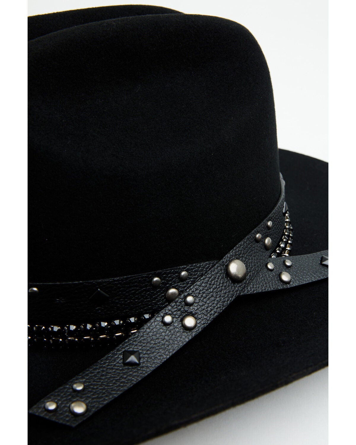 Image #2 - Idyllwind Women's Sayler Felt Cowboy Hat, Black, hi-res