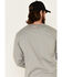 Ariat Men's Grey FR Logo Crew Neck Long Sleeve Shirt, Grey, hi-res