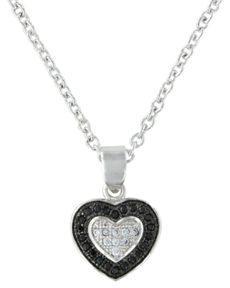 Montana Silversmiths Double Layer of Love Necklace, Silver, hi-res