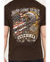 Image #4 - Moonshine Spirit&reg; Men's American Outlaw Short Sleeve Graphic T-Shirt, Chocolate, hi-res