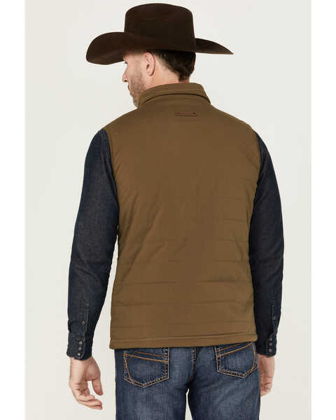 Image #4 - Dakota Grizzly Men's Bennett Reversible Fleece Lined Western Vest, Lt Brown, hi-res