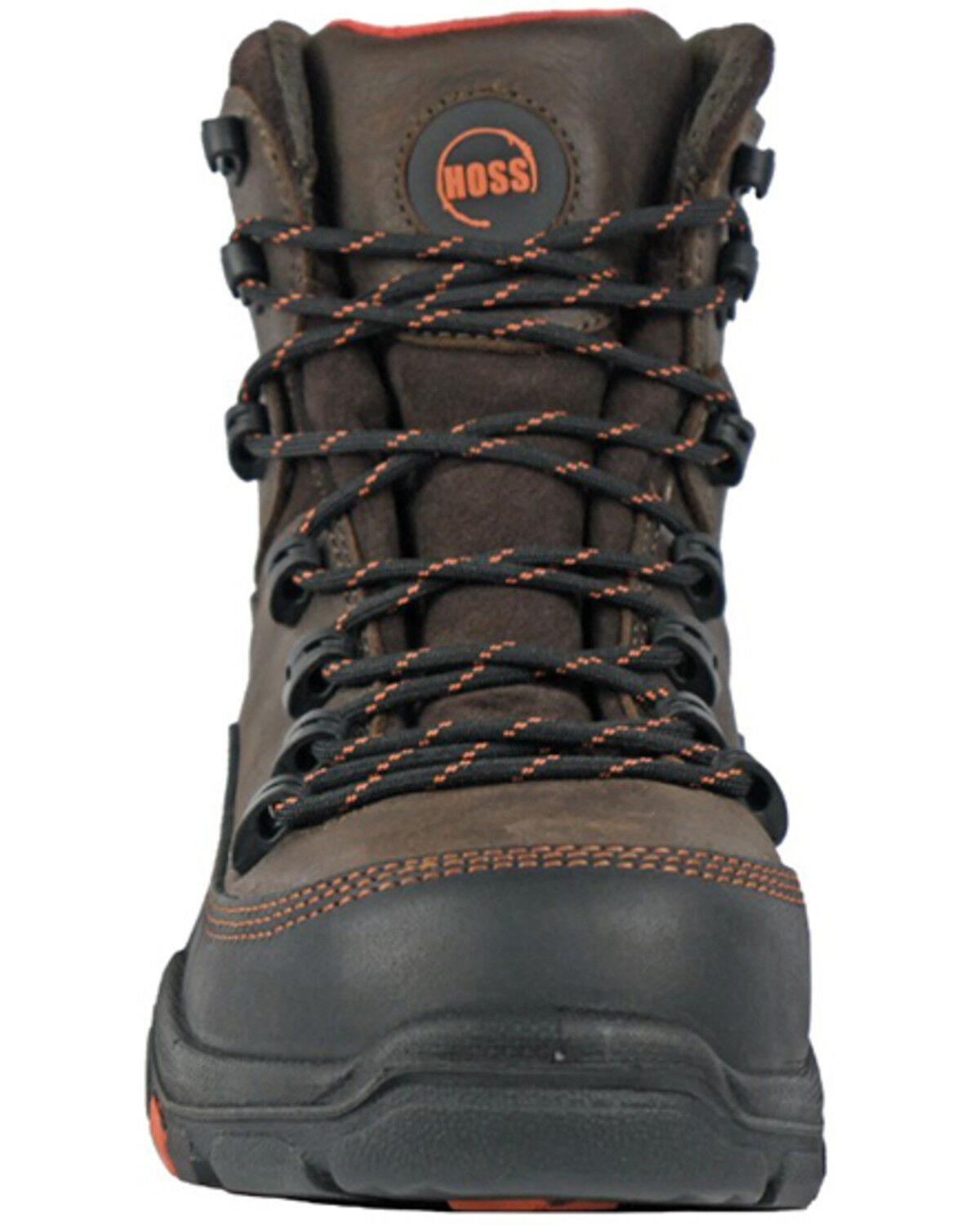Image #4 - Hoss Men's Traverse 6" Lace-Up Waterproof Work Boots - Composite Toe, Brown, hi-res