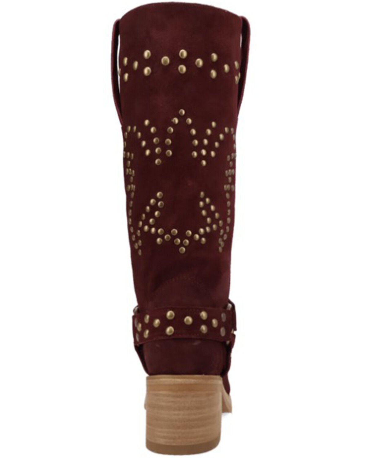 Image #5 - Dingo Women's Troubadour Studded Tall Fashion Boots - Round Toe, Burgundy, hi-res