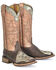 Image #1 - Tin Haul Women's Four Of A Kind Western Boots - Broad Square Toe, Brown, hi-res