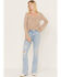 Image #1 - Idyllwind Women's Melbourne Medium Wash High Risin Distressed Bootcut Jeans, Medium Wash, hi-res