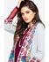 Johnny Was Women's French Terry Cardigan, Heather Grey, hi-res