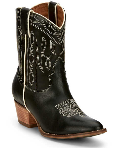 Nocona Women's Eva Short Western Boots - Round Toe, Brown, hi-res