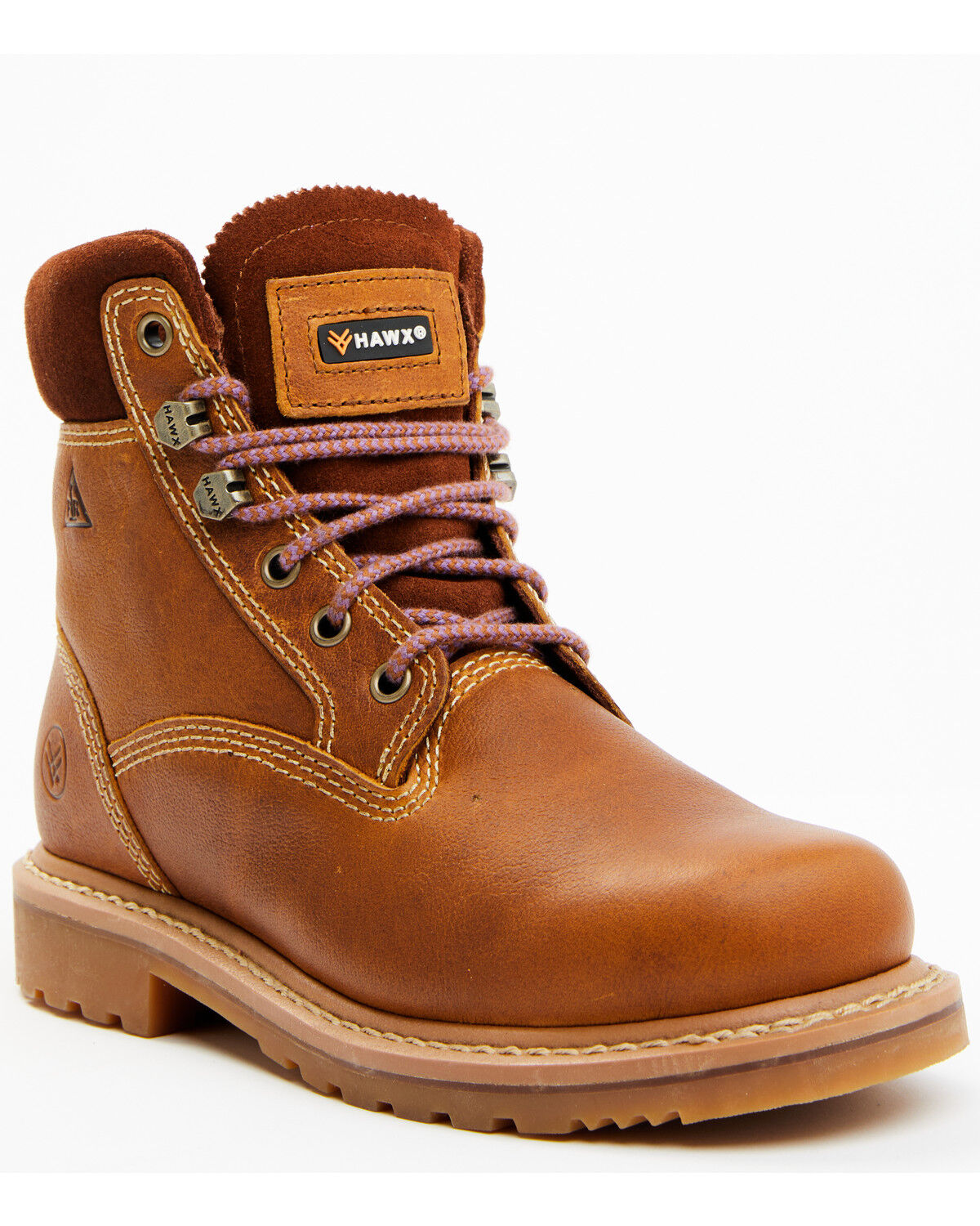 Image #1 - Hawx Women's Trooper Work Boots - Soft Toe, Brown, hi-res