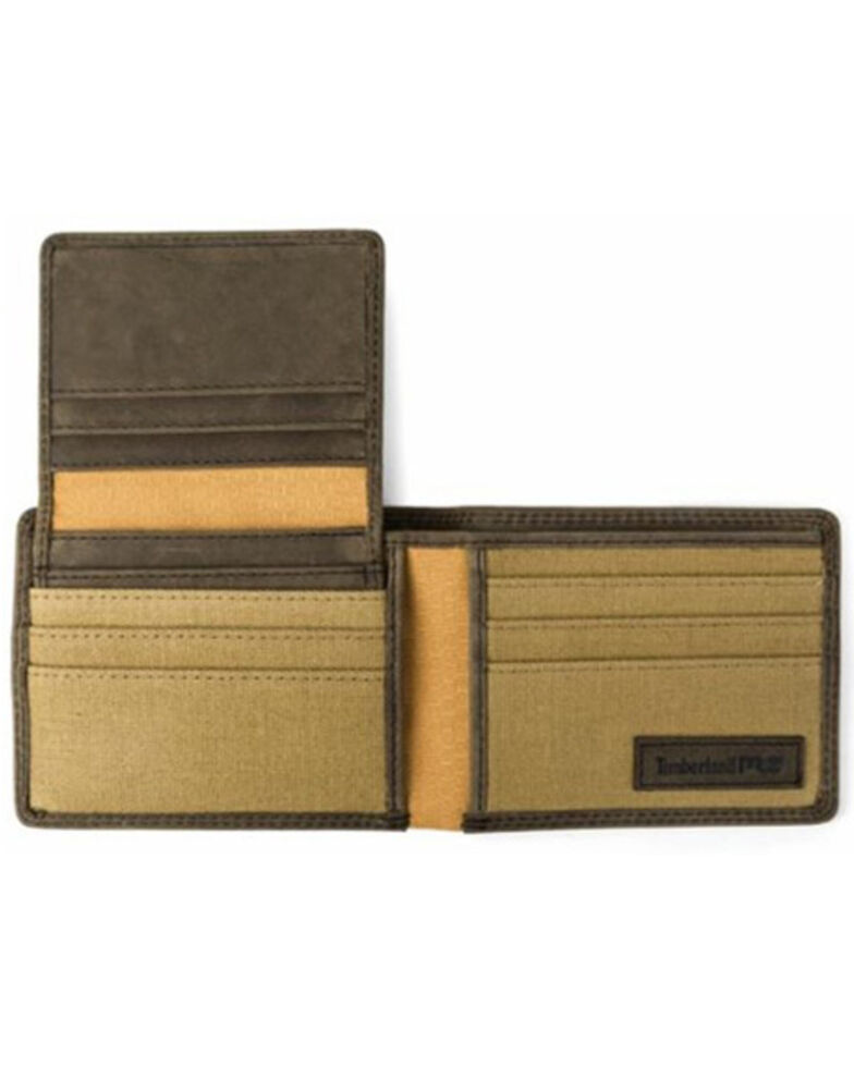 Timberland Pro Men's Leather RFID Flip Pocket Wallet, Dark Brown, hi-res