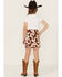 Image #3 - La La Land Girls' Cow Print Skirt, Cream, hi-res