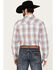 Image #4 - Resistol Men's Sulphur Plaid Print Long Sleeve Button Down Western Shirt, Blue/red, hi-res