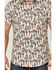 Image #3 - Rock & Roll Denim Men's Cactus Desert Print Short Sleeve Pearl Snap Stretch Western Shirt, Cream, hi-res