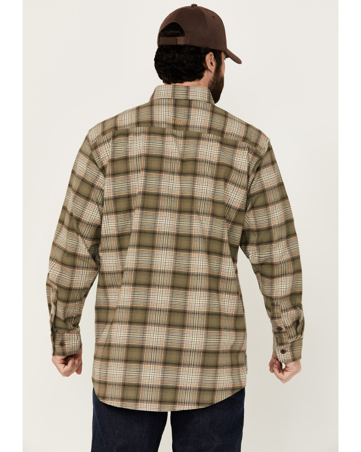 Image #4 - Ariat Men's Rebar DuraStretch Long Sleeve Button-Down Work Shirt, Green, hi-res