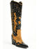 Image #1 - Azalea Wang Women's Kalpana Tall Western Boots - Snip Toe, Black, hi-res