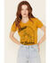 Rodeo Quincy Women's Besa Mi Burro Graphic Short Sleeve Tee , Dark Yellow, hi-res