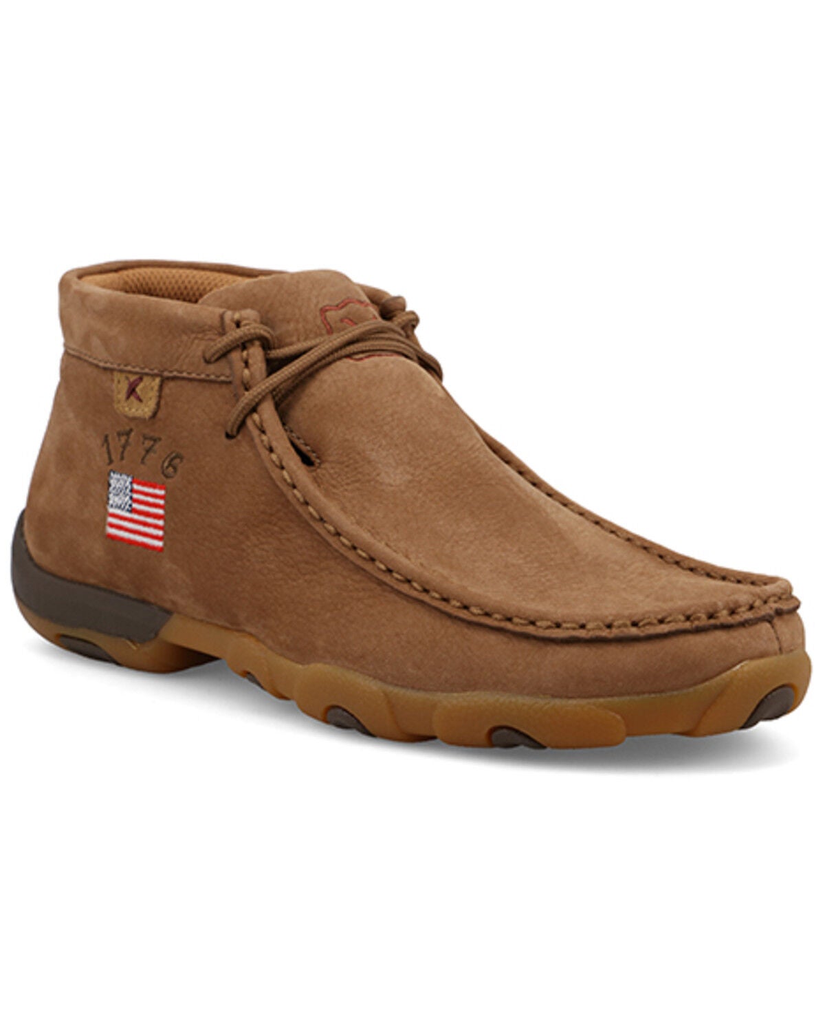 Image #1 - Twisted X Women's Chukka Driving Mocs, Camel, hi-res