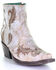Corral Women's Lazer Ankle Fashion Booties - Snip Toe, White, hi-res