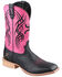 Hooey by Twisted X Neon Pink Cowgirl Boots - Wide Square Toe, Black, hi-res