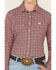 Image #3 - Cinch Women's Geo Print Long Sleeve Button-Down Western Shirt, Pink, hi-res