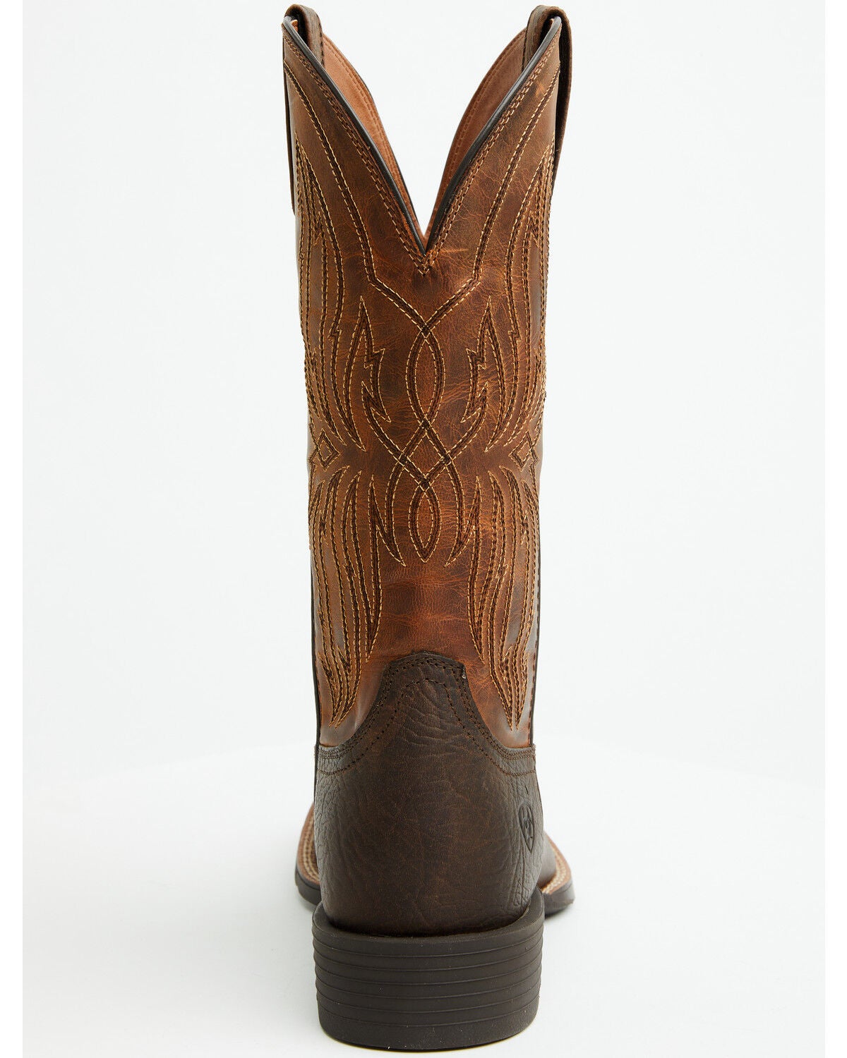 Image #5 - Ariat Men's Sport Rustler Performance Western Boots - Broad Square Toe, Brown, hi-res