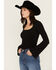 Image #2 - Free People Women's On A Cloud Bodysuit, Black, hi-res