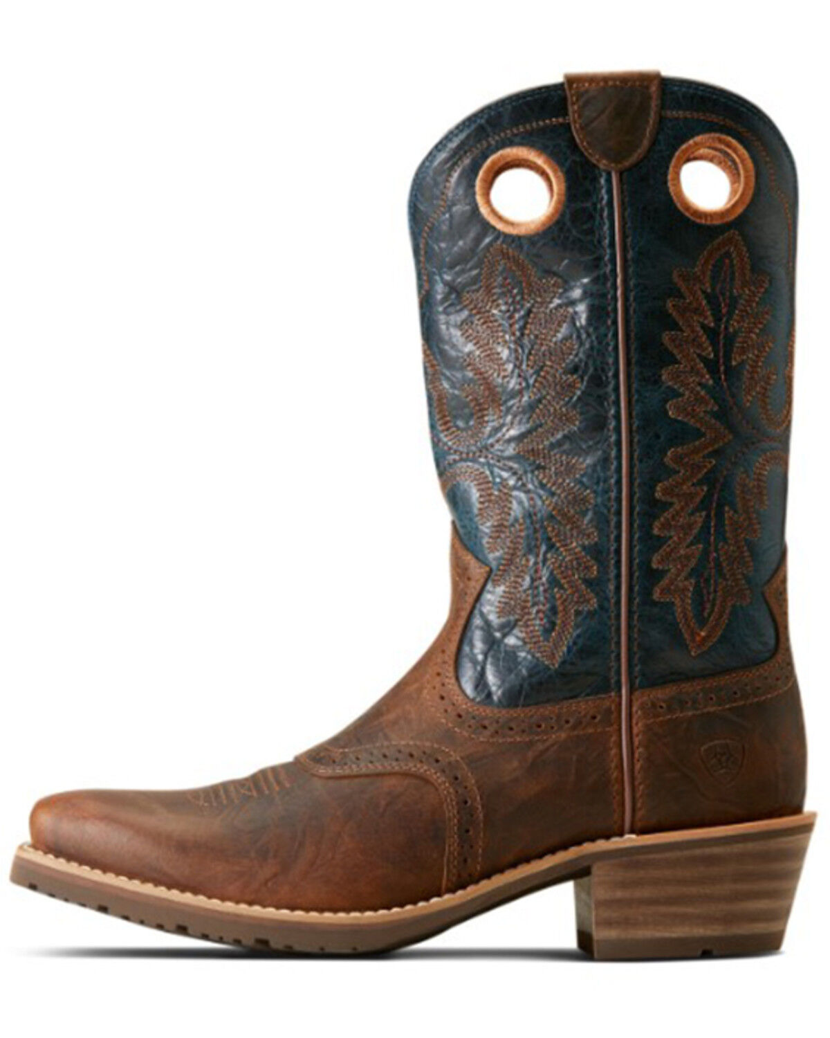Image #2 - Ariat Men's Hybrid Roughstock Western Performance Boots - Square Toe, Brown, hi-res