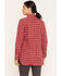 Image #4 - Ariat Women's Rebar Plaid Print Long Sleeve Button-Down Stretch Work Shirt, Red, hi-res