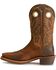 Image #5 - Ariat Men's Heritage Roughstock Western Performance Boots - Square Toe, Brown Oiled Rowdy, hi-res