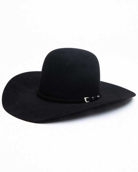Image #1 - Rodeo King Bullrider 5X Felt Cowboy Hat, Black, hi-res