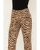 Image #2 - Wrangler Women's High Rise Wild West Purr Print Straight Jeans, Tan, hi-res