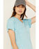 Image #2 - Ariat Women's Rebar Evolution Short Sleeve Work Tee, Blue, hi-res