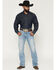Image #1 - Ariat Men's M5 Roy Normal Light Wash Straight Leg Stretch Denim Jeans, Light Wash, hi-res