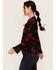 Image #2 - Idyllwind Women's Libbel Rose Print Long Sleeve Top, Black, hi-res