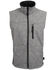 STS Ranchwear Men's 3X Light Leather Barrier Vest - Big , Heather Grey, hi-res