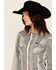 Image #2 - Wrangler Retro Women's Striped Long Sleeve Snap Western Shirt, Blue, hi-res