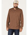 Image #1 - Brothers and Sons Men's Henley Thermal T-Shirt , Brown, hi-res