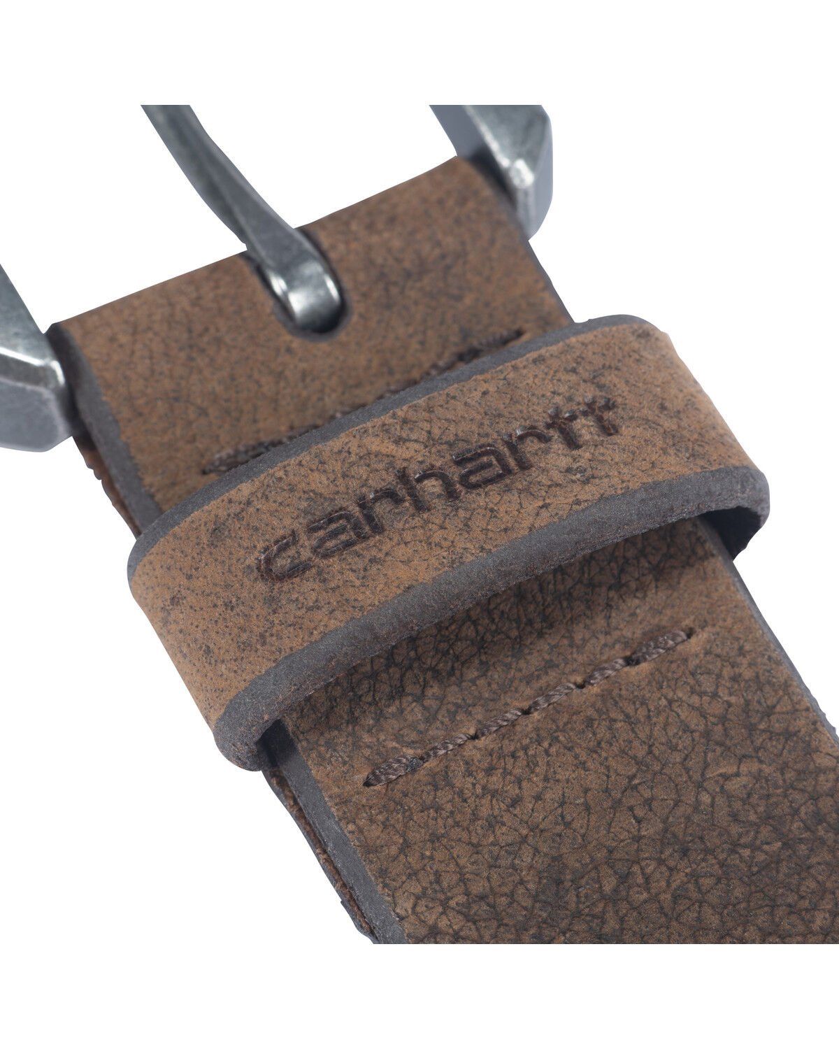 Image #4 - Carhartt Men's Saddle Leather Work Belt, Brown, hi-res