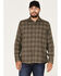 Image #1 - North River Men's Performance Plaid Print Long Sleeve Button Down Shirt, Black, hi-res