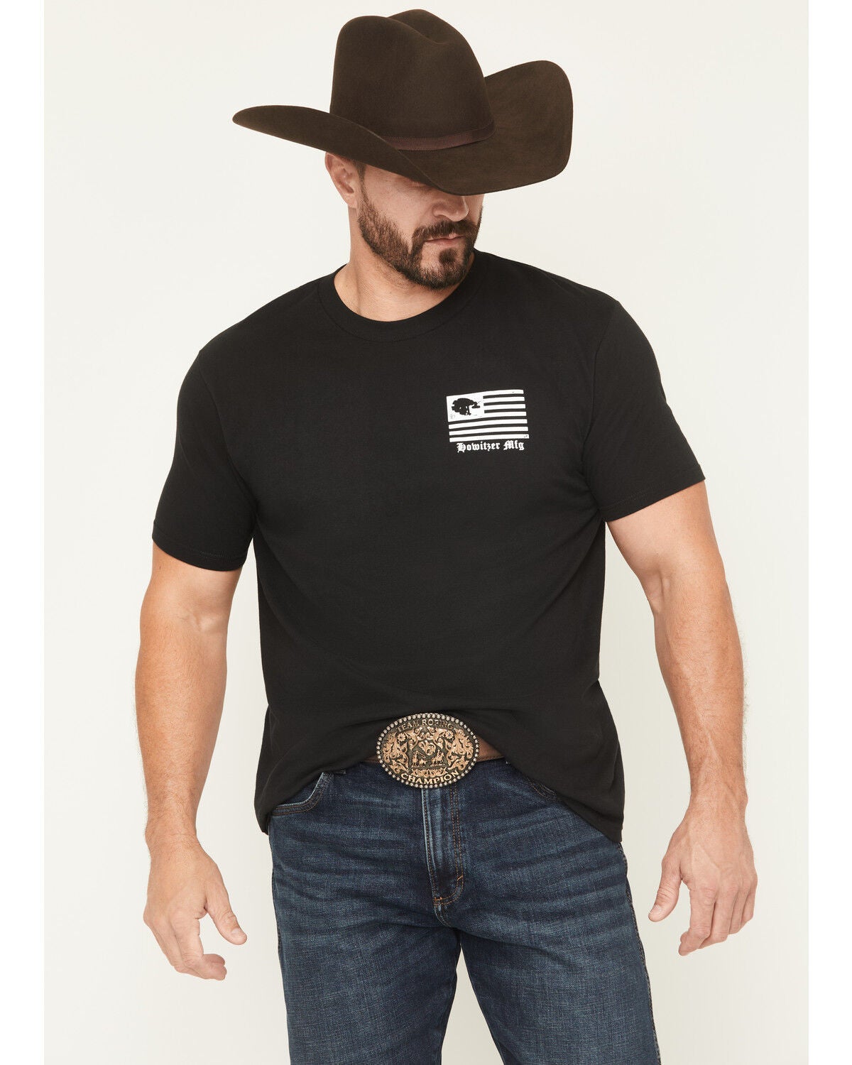 Image #2 - Howitzer Men's Find The Light Short Sleeve Graphic T-Shirt, Black, hi-res