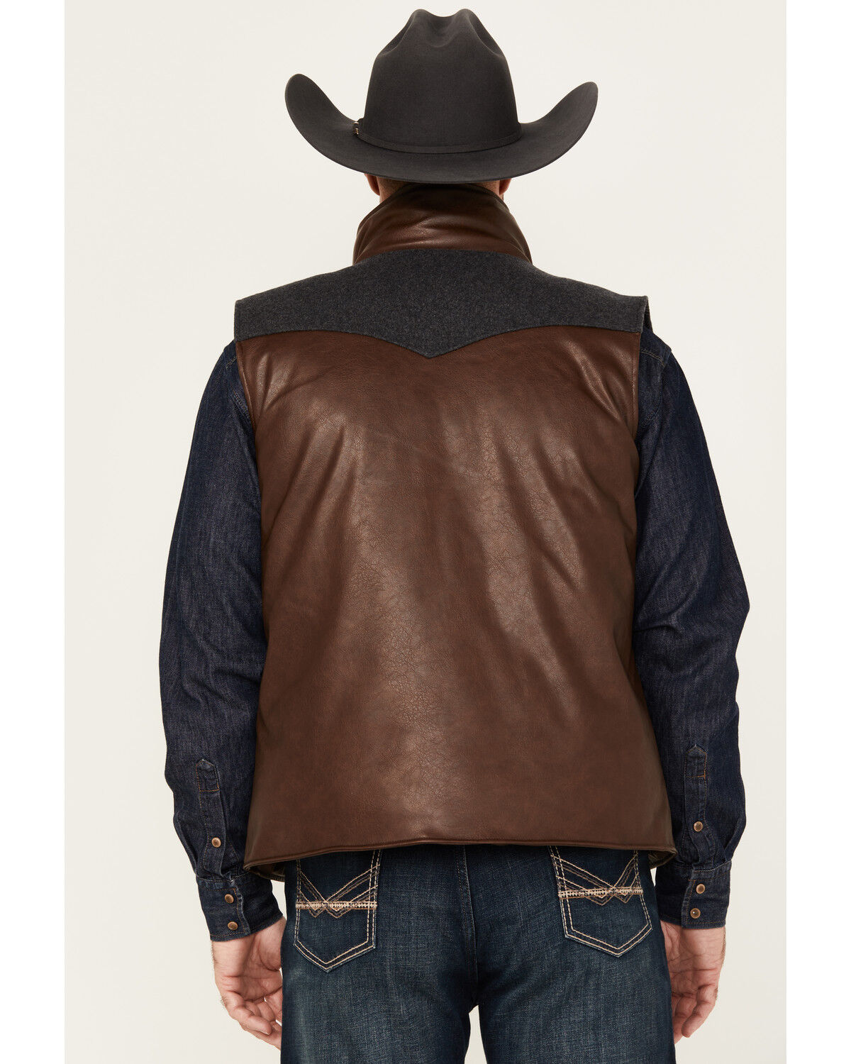 Image #4 - Cody James Men's Stillwater Ridge Puffer Vest, Brown, hi-res